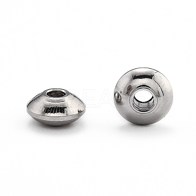 Tarnish Resistant Flat Round 304 Stainless Steel Spacer Beads LS-STAS-M252-02-1