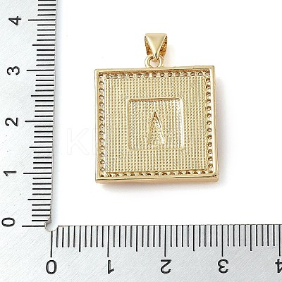 Brass Micro Pave Cubic Zirconia Pendants KK-I712-52G-04-1