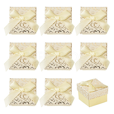 Bowknot Cardboard Paper Ring Gift Storage Boxes CON-TAC0001-16F-1
