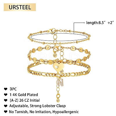 Anklets Sets AJEW-AN00383-14-1