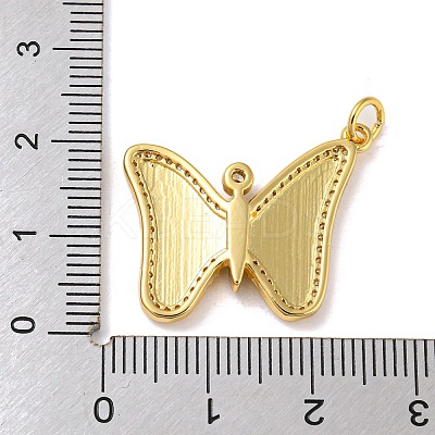 Rack Plating Brass Micro Pave Cubic Zirconia Pendants KK-A200-20G-1