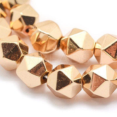 Electroplate Non-magnetic Synthetic Hematite Beads Strands G-L485-07A-LG-1