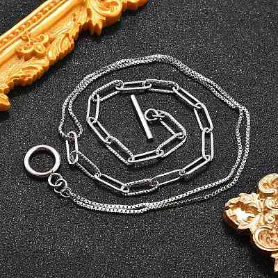 Non-Tarnish 304 Stainless Steel Chain Necklaces X-NJEW-JN02767-1