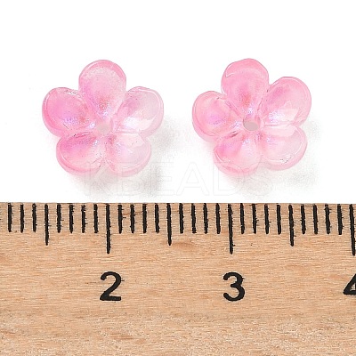 Dyed & Heated Glass Bead Caps GLAA-C042-01I-1
