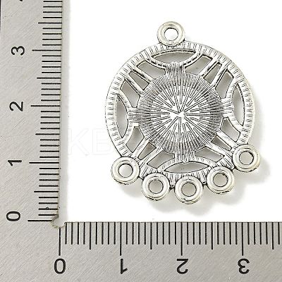 Tibetan Style Cabochon Connector Settings FIND-U015-31AS-1