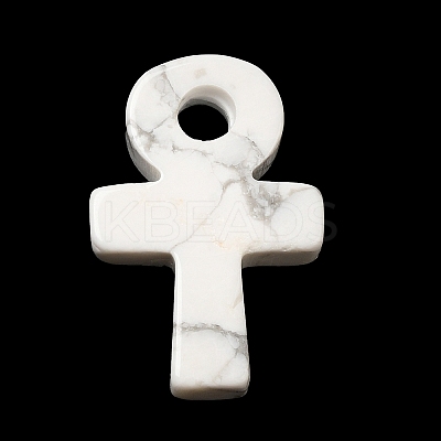 Synthetic Howlite Pendants G-R492-03J-1
