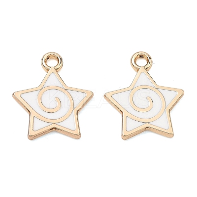 Alloy Enamel Pendants ENAM-G235-15G-02-1
