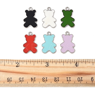 36Pcs Alloy Enamel Pendants ENAM-FS0002-88P-1