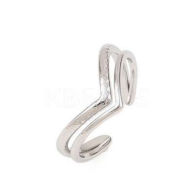 304 Stainless Steel Cuff Open Rings RJEW-Z125-02P-1