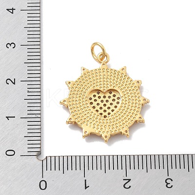 Brass Micro Pave Cubic Zirconia Pendants KK-M305-11G-1