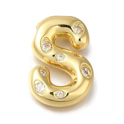 Brass with Cubic Zirconia Pendants KK-Q818-03S-G-1