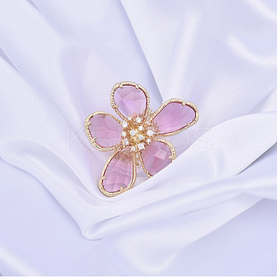 Alloy & Rhinestone/Synthetic Quartz Cuff Rings FS-WGD97BC-04-1