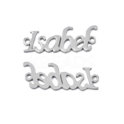 Non-Tarnish 304 Stainless Steel Connector Charms STAS-N095-121-1