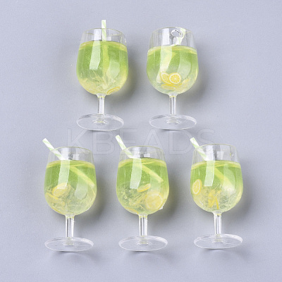 Acrylic Goblet Pendants CRES-S359-22E-1