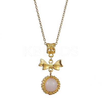 304 Stainless Steel Necklaces NJEW-MZ00026-01-1