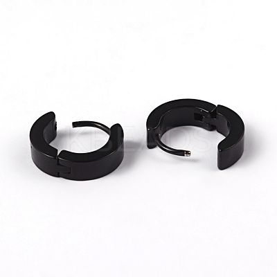Awesome Design 304 Stainless Steel Hoop Earrings X-EJEW-D210-04B-1