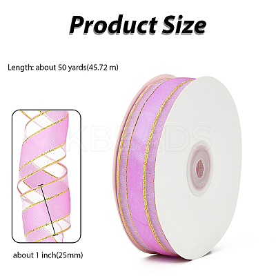 1Roll Solid Color Organza Ribbons ORIB-CY0001-03A-1