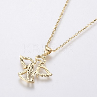 304 Stainless Steel Chain Necklaces NJEW-O108-43G-1