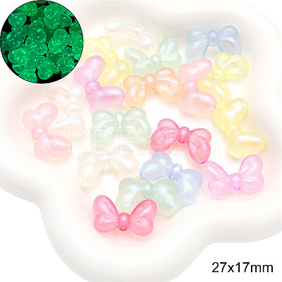 Luminous Transparent Acrylic Beads PW-WG1430A-10-1