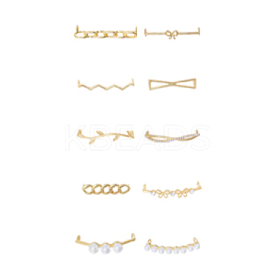 20Pcs 10 Styles Alloy Shoelace Buckle FIND-GL0001-75-1