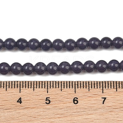 Natural Dyed White Jade Beads Strands GG-CBAEB22-B01-4mm-03-1