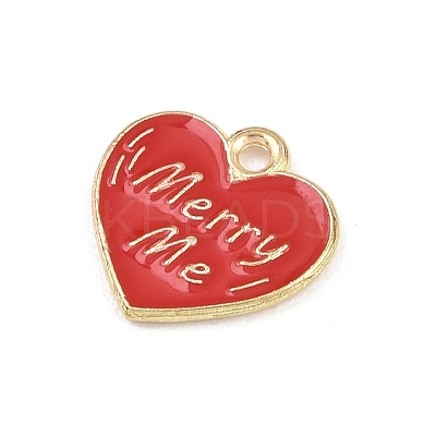 Valentine's Day Alloy Enamel Pendants ENAM-I084-01KCG-19-1