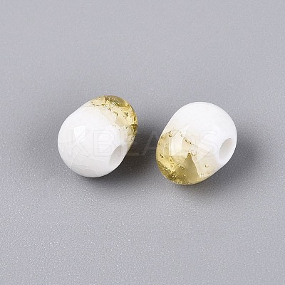 Handmade Crackle Porcelain Beads PORC-Q008-06B-02-1