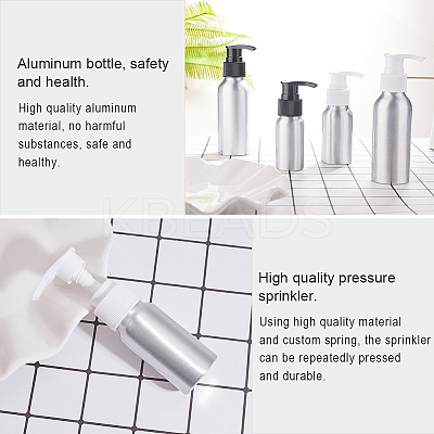 50ml Aluminium Lotion Pump Bottle LS-MRMJ-WH0037-11B-01-1
