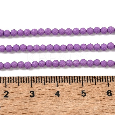 Synthetic Lepidolite/Purple Mica Beads Strands LS-G-G823-16-3mm-01-1