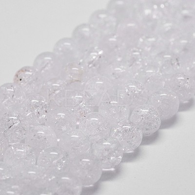 Natural Quartz Crystal Beads Strands G-G735-20-6mm-1
