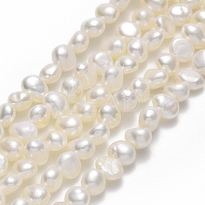 Natural Cultured Freshwater Pearl Beads Strands PEAR-A005-05D-01-1