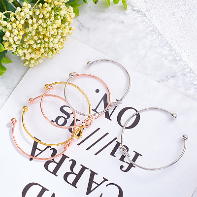 15Pcs 3 Colors Alloy Hollow Heart Open Cuff Bangles Set for Women BJEW-AN0001-57-1