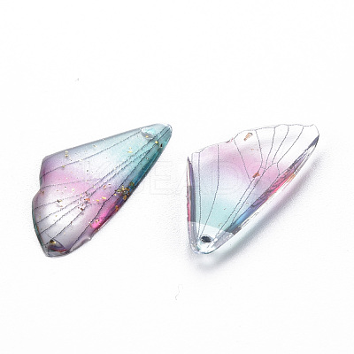 Transparent Resin Pendants RESI-Q216-001E-1