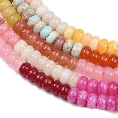 Dyed Natural White Jade Beads Strands GG-CBA7CEF-01-1