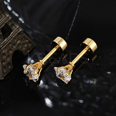 Star Glass Ear Fake Plugs EJEW-H105-23G-B-1
