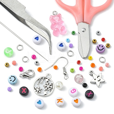 DIY Beaded Earring Bracelet Necklace Making Kit DIY-YW0006-47-1