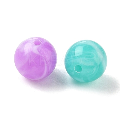 Two Tone Opaque Acrylic Beads AC-CBAC6DF-01B-1