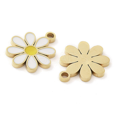 Ion Plating(IP) 304 Stainless Steel Enamel Charms STAS-U032-04G-1