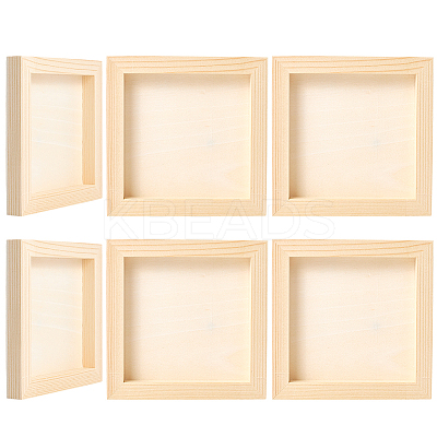 DIY Children Wood Decoration Clay Picture Frame WOOD-WH20008-07G-1