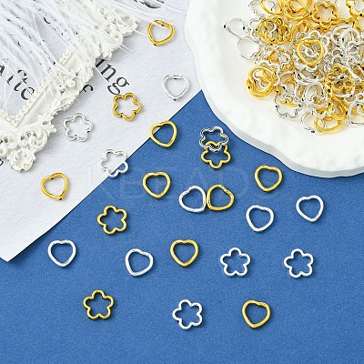 50Pcs Tibetan Style Alloy Bead Frame TIBEB-FS0001-11AS-1