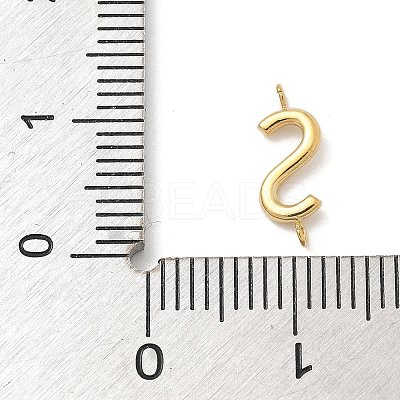 304 Stainless Steel Letter Connector Charms STAS-M108-01G-19-1
