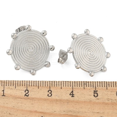 304 Stainless Steel Stud Earrings for Women EJEW-M089-03P-1