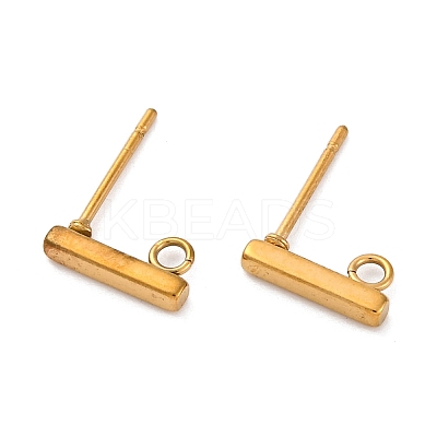 Ion Plating(IP) 316 Stainless Steel Stud Earring Findings LS-STAS-E482-03B-G-A-1