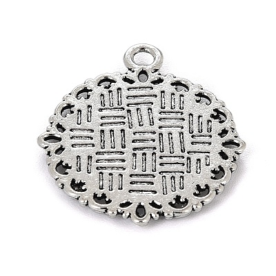Zinc Alloy Pendant Settings for Cabochon & Rhinestone LS-KHDZ-PALLOY-A15290-AS-1