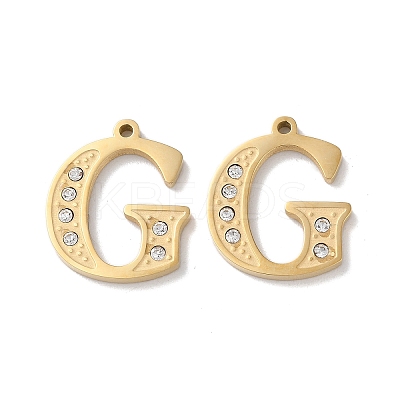 Real 14K Gold Plated 304 Stainless Steel Pendants STAS-L022-157G-G-1