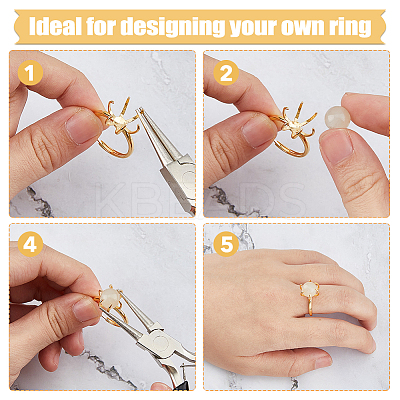 1Pc Adjustable 925 Sterling Silver Engagement Adjustable Ring Findings FIND-DC0006-63G-1