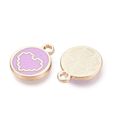 Alloy Enamel Pendants ENAM-Q002-01G-03-1