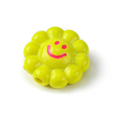 Dopamine Style Opaque Acrylic Beads X-SACR-Z002-01B-1