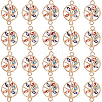 40Pcs Alloy Enamel Connector Charms FIND-SC0006-10-1