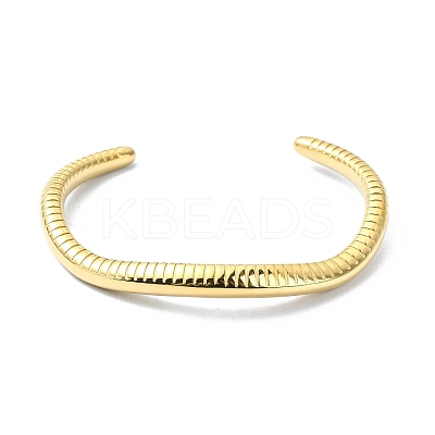 Ion Plating(IP) 304 Stainless Steel Snakes Cuff Bangles BJEW-G693-02G-1